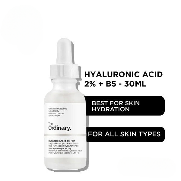 The Ordinary Hyaluronic Acid 2% + B5 – Hydrating Serum for Smooth, Plump & Healthy Skin. (30ML)